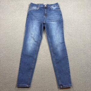Refuge Denim Jeans Womens 7 Blue Miami High Rise Stretch Skinny 56-326 Dark Wash